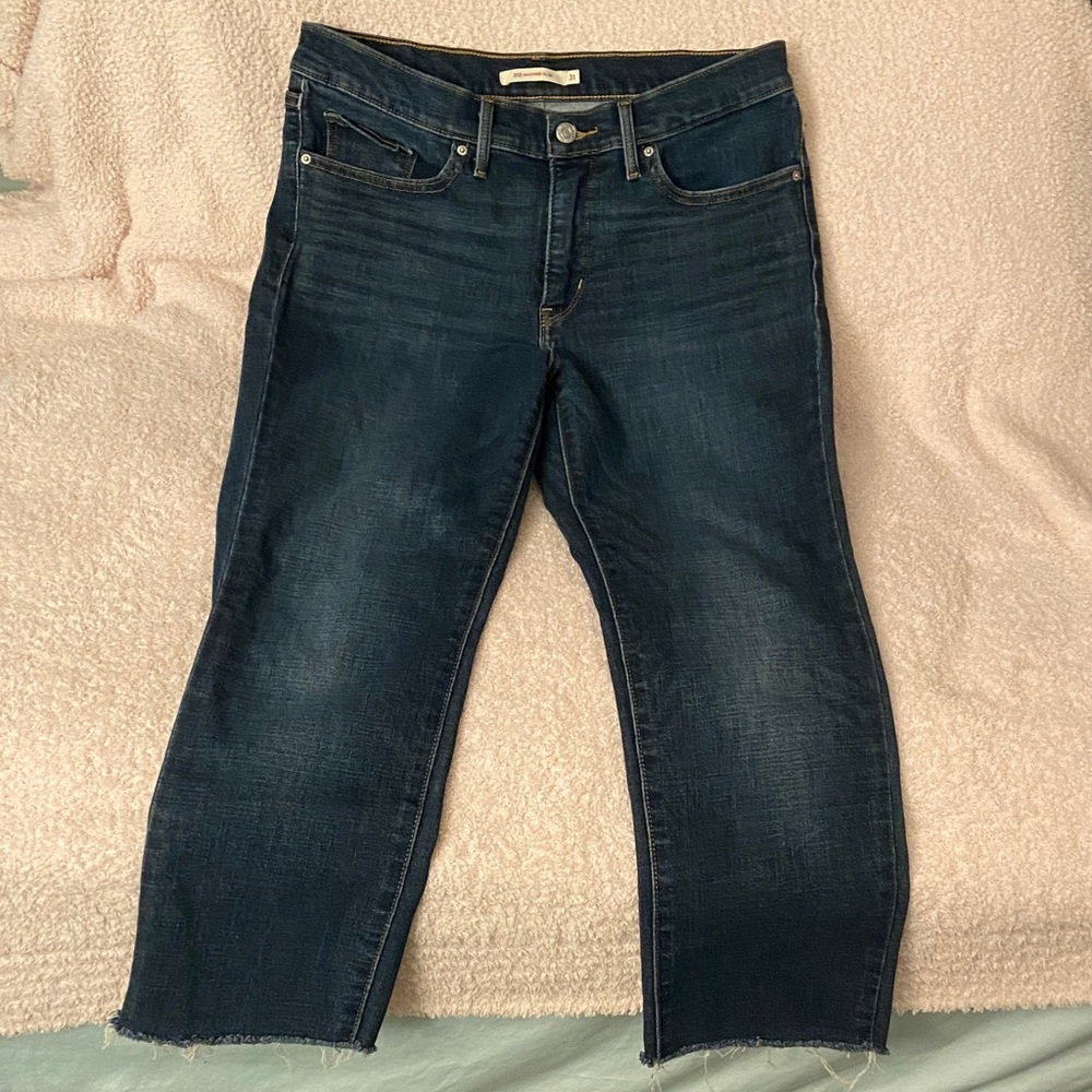 Levi's 312 shaping slim Dark wash Straight Jeans women’s - Picture 7 of 12